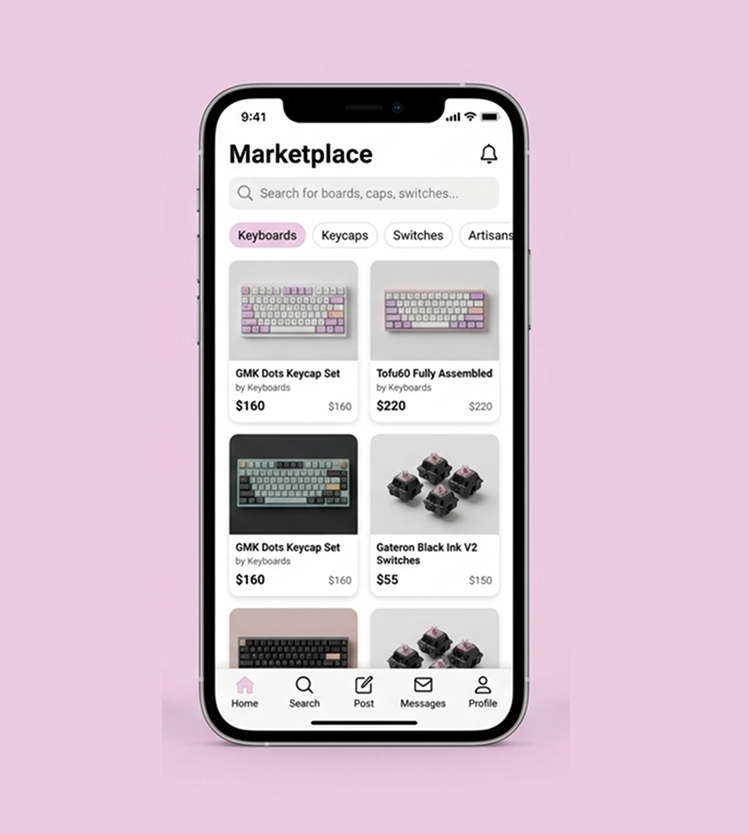 MechMarket Mockup