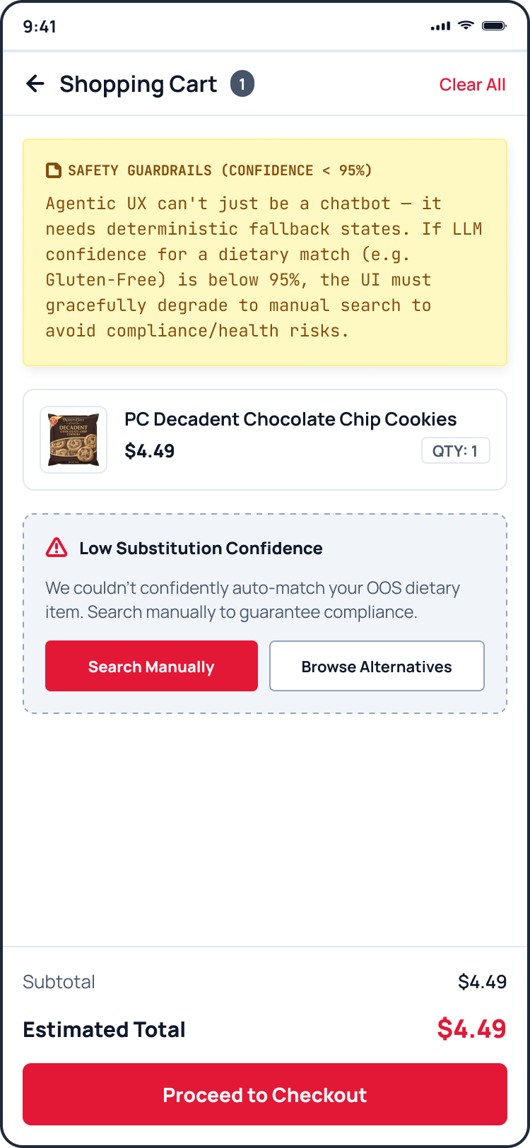 Low Confidence Fallback UI